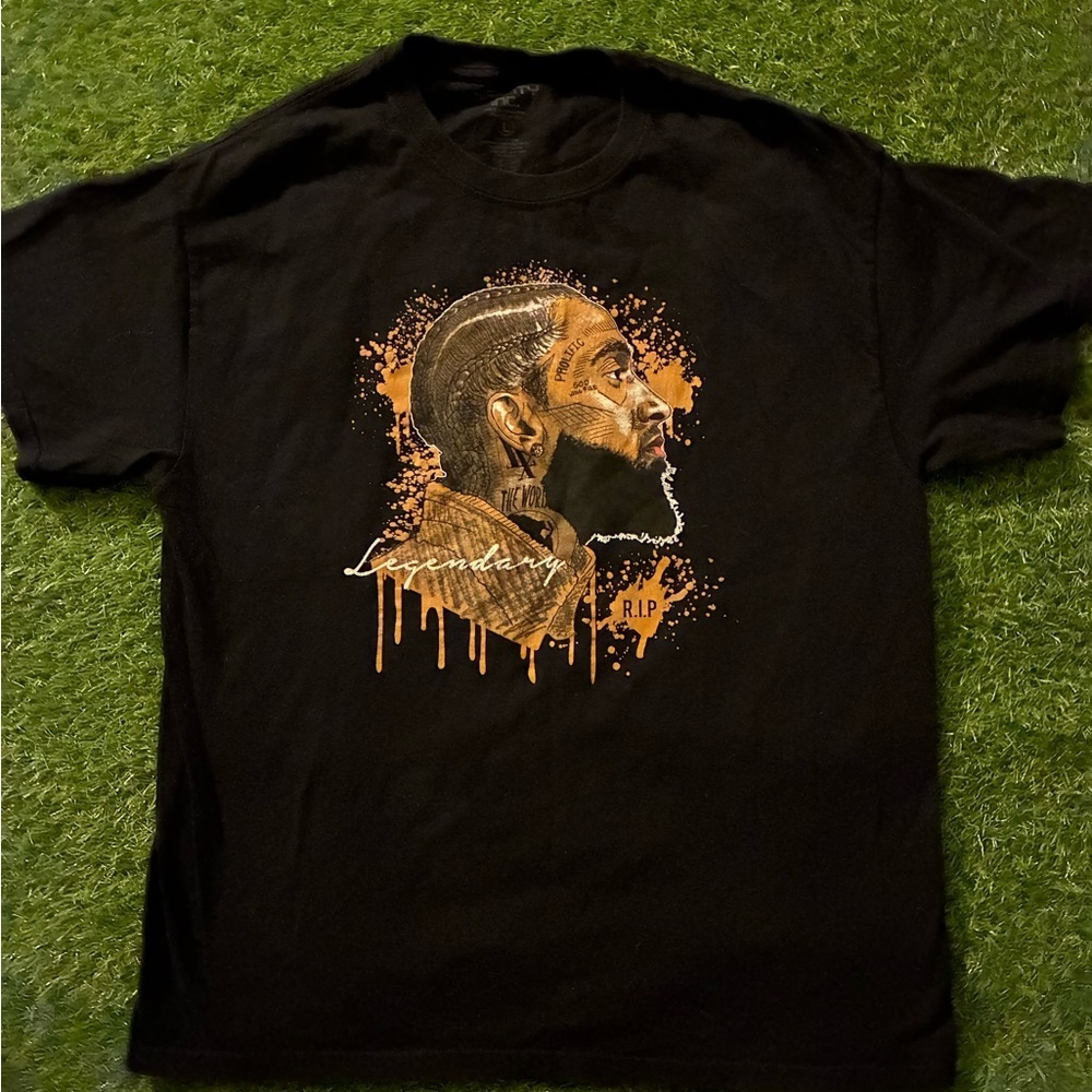 Black Graphic Nipsey T-Shirt